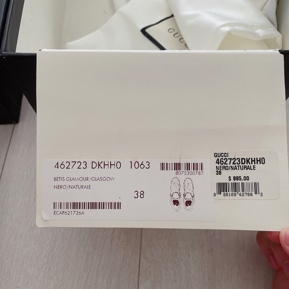 Authentic Gucci Black Leather Tiger Embroidered Fur Princetown Mules Flats - Picture 5 of 5